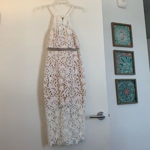 White crochet dress